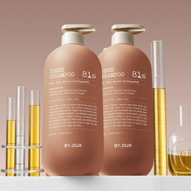 바이아우어 맥주효모 81만PPM 대용량 단백질 탈모 샴푸 1020ml, 2개